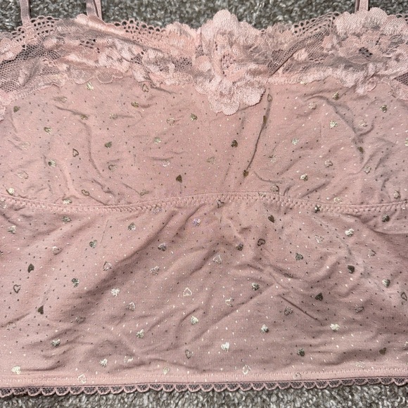 Victoria’s Secret Lace Gold Heart Cami and shorts PJ set - Picture 5 of 5